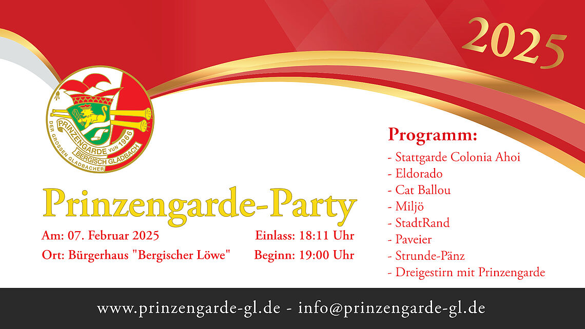 Prinzengarde-Party 2025